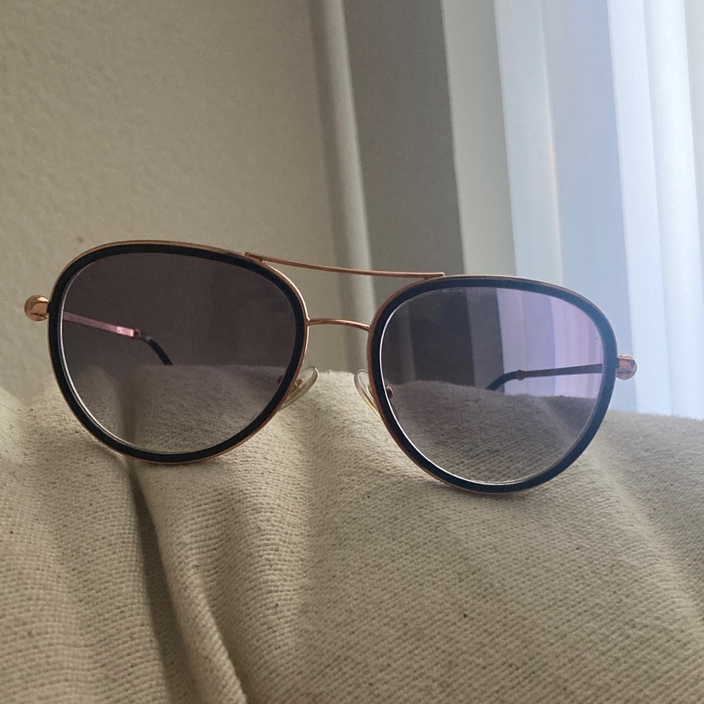 Tiffany & Co Black and Gold Sunglasses